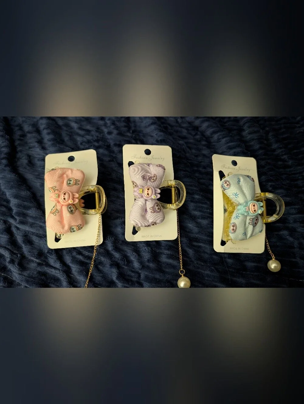 3 Labubu Claw Clips